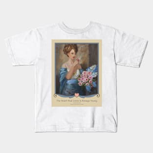 Woman in Blue Kids T-Shirt